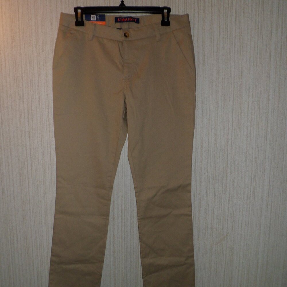 Ladies French Toast Khaki Pants Twill Straight Leg Size 8